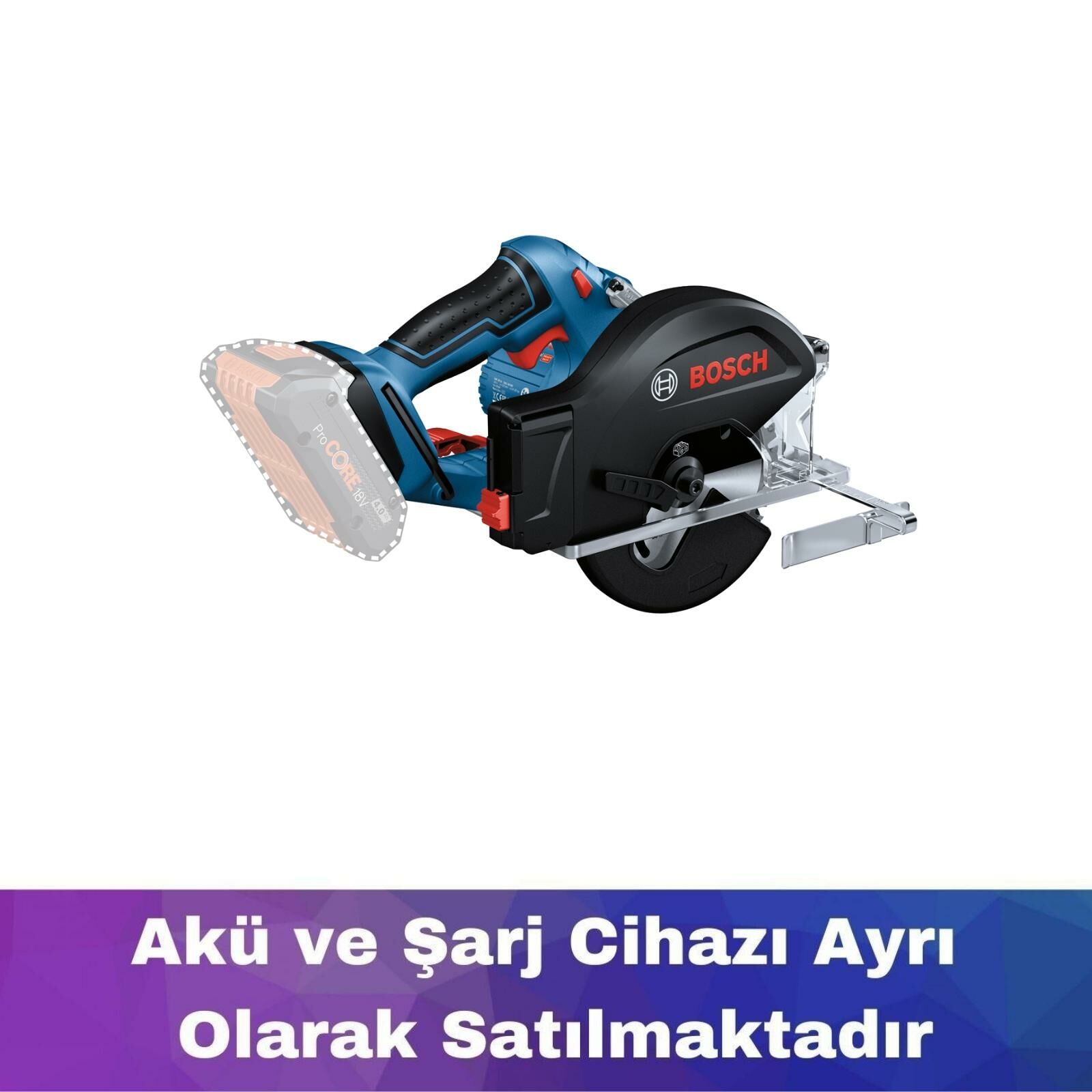 Bosch GKM 18V-50 Akülü Daire Testere (Akü Ve Şarj Yoktur) 06016B8000