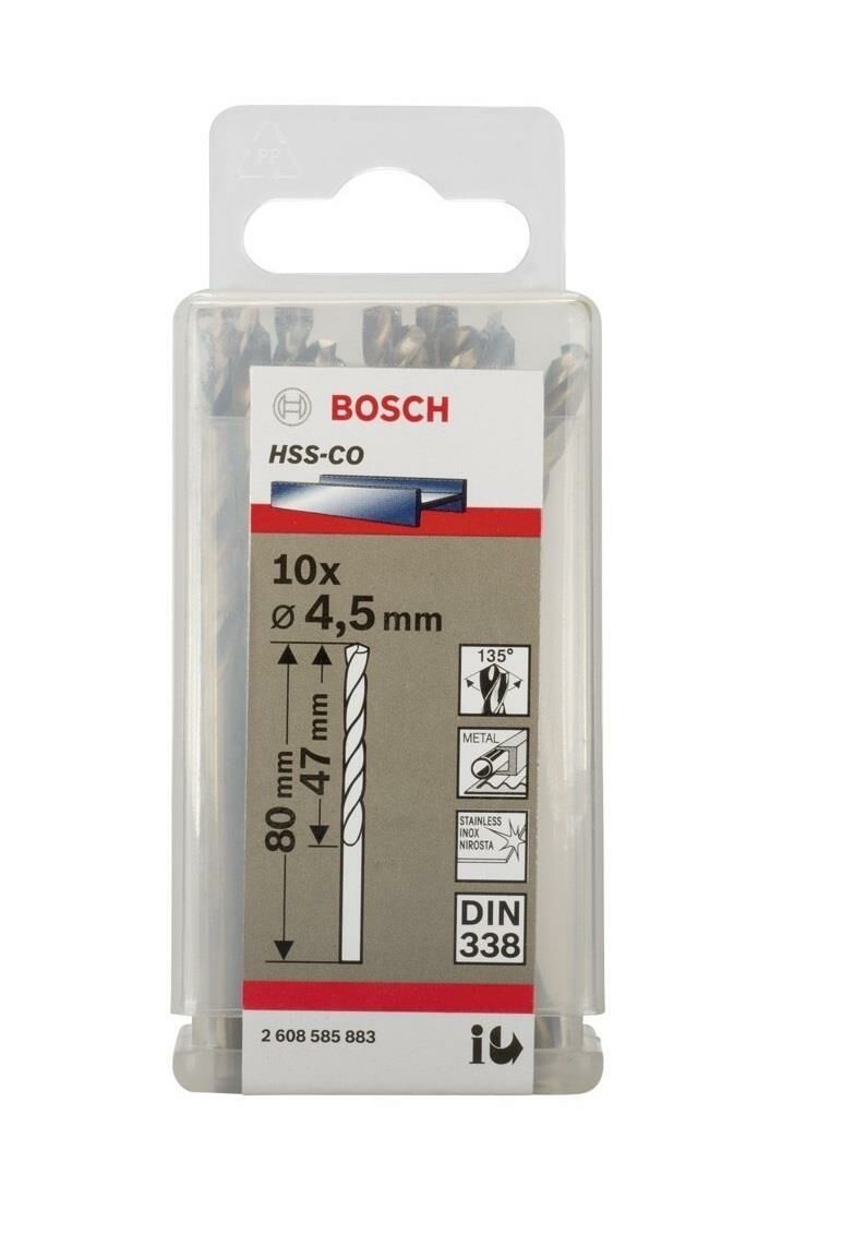 Bosch HSS-Co 4,5 mm 10'lu Kobaltlı Matkap Ucu 2608585883