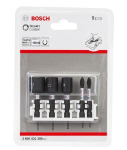 Bosch Impact 5'li Lokma 8-10-13 + Yıldız Bits Uç Seti 2608522350