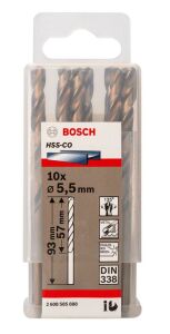 Bosch HSS 5,5 mm 10'lu Kobaltlı Matkap Ucu 2608585888