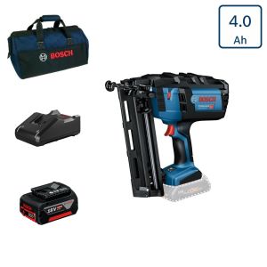 Bosch GNH 18V-64 M Tek Akülü Tel Çivi Çakma Tabancası 4 Amper Bez Çantalı