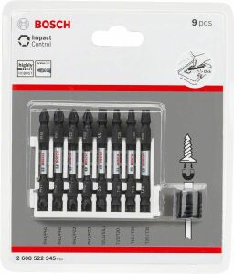 Bosch Impact Çift Taraflı 9'lu Karışık Bits Uç Seti 2608522345