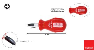 Ceta Form PH 2 x 25 mm Topaç Yıldız Tornavida