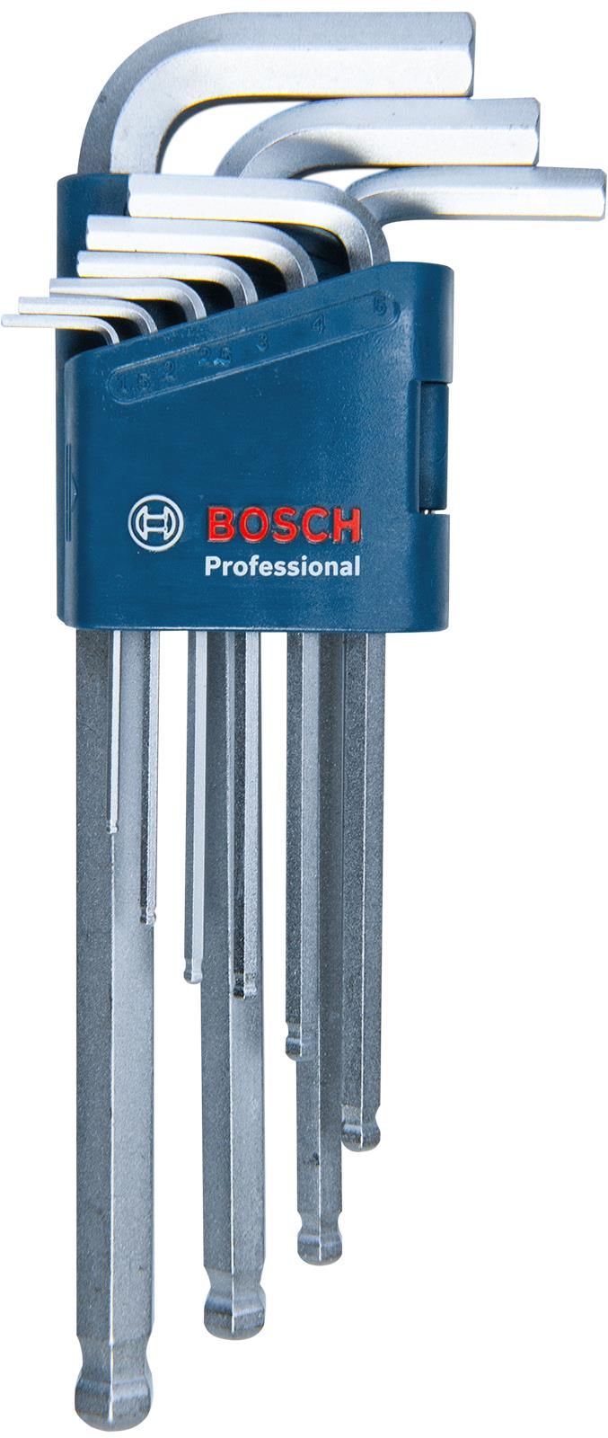 Bosch Profesyonel 1,5 - 10mm Topbaşlı Uzun Alyan Takımı 1600A01TH5