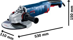 Bosch GWS 24-230 JZ Toz Filtreli Büyük Taşlama Makinesi 06018C3301