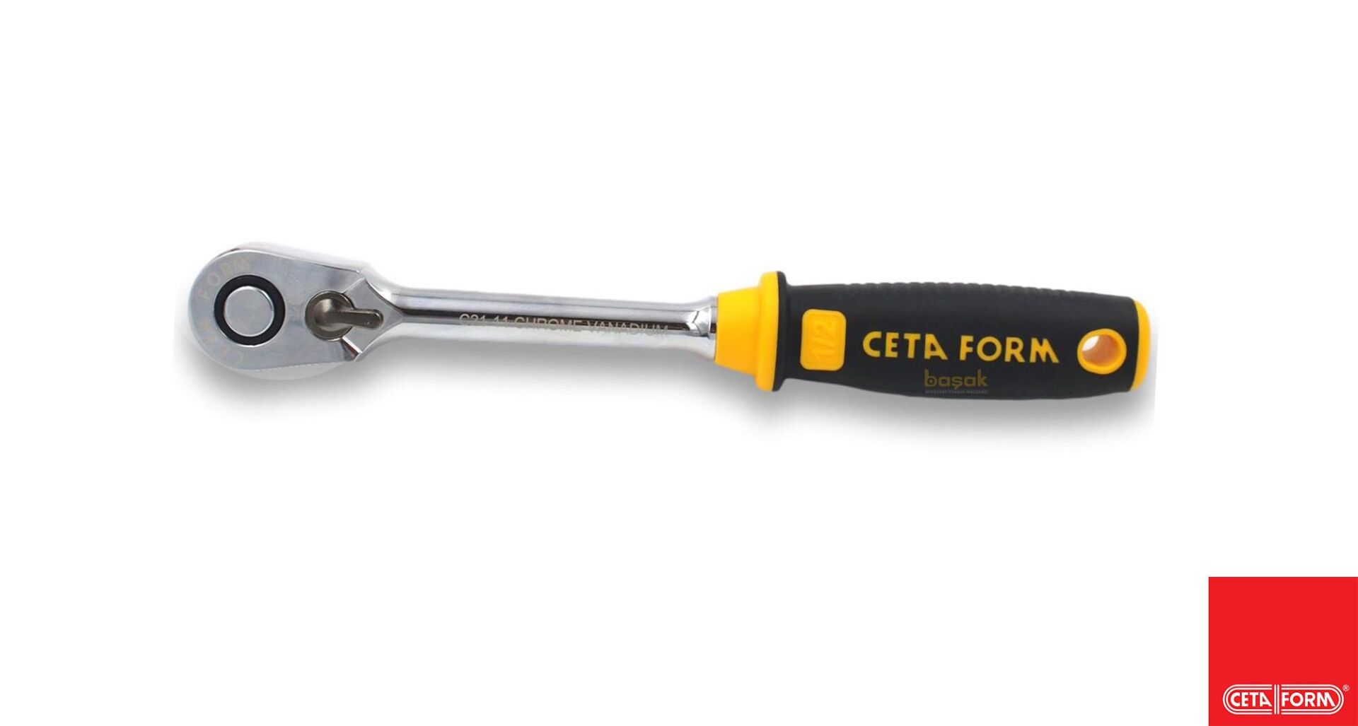 Ceta Form Düğmeli Cırcır Kolu (Kompakt Kafa) C21-11 1/2”