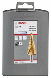 Bosch HSS-TİN 3'lü Kademeli Matkap Ucu Seti 4-12, 4-20, 6-30mm 2608587432