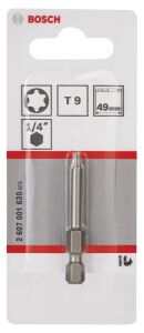 Bosch T9 49 mm 1'li Torx Bits Uç ExtraHard 2607001630