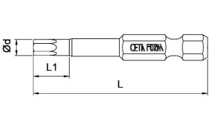 Ceta Form 2 x 50 mm Bits Allen Uç CB/1920