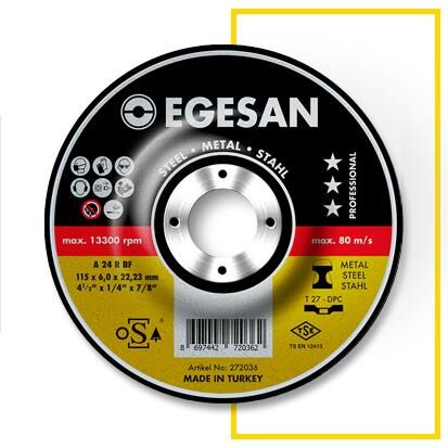 Egesan 115*6*22 A Metal Çapak Alma Taşı