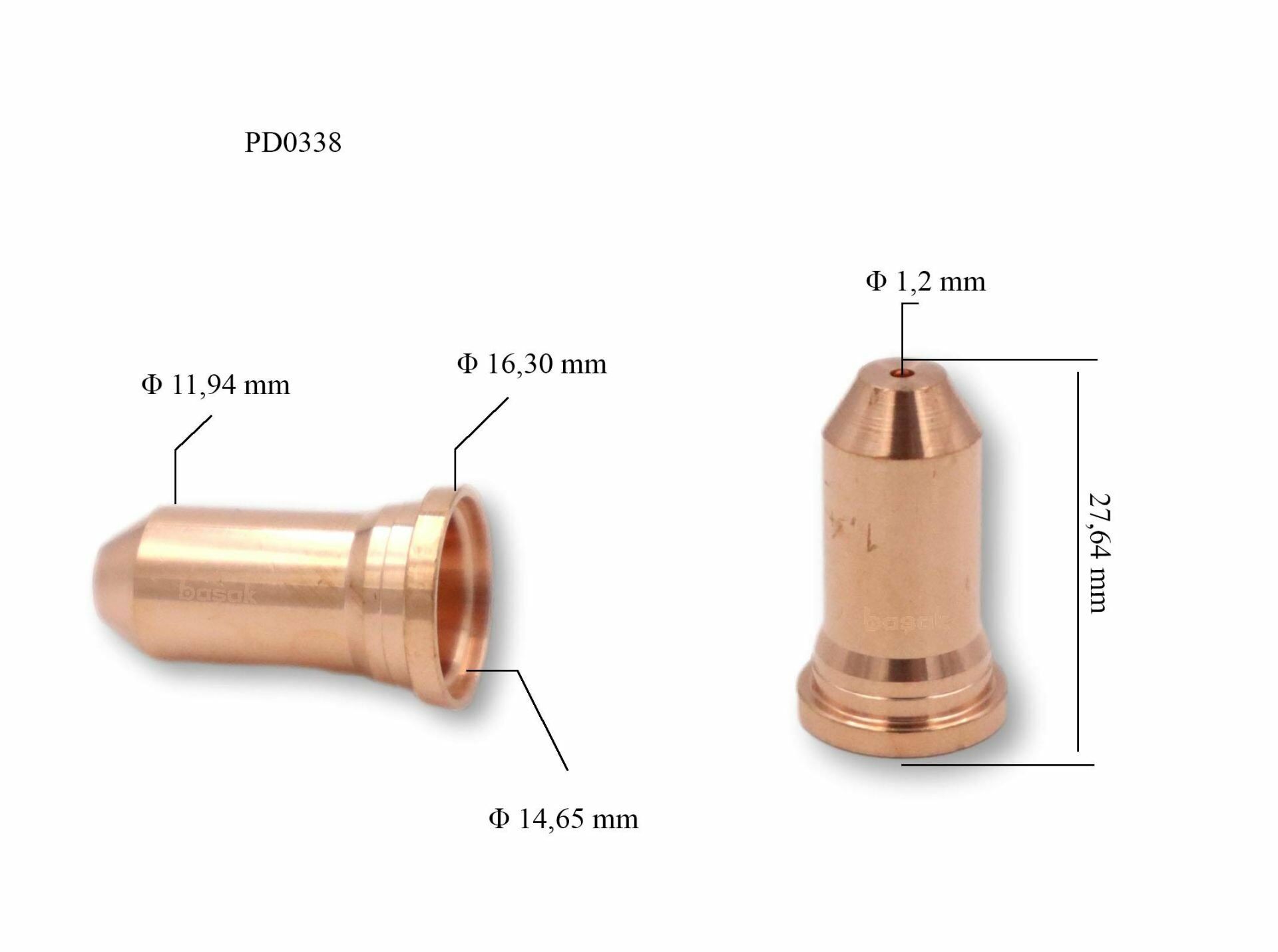 Trafimet PT 100 1,1mm Plazma Kesim Memesi 51246.10 PD0338 -11