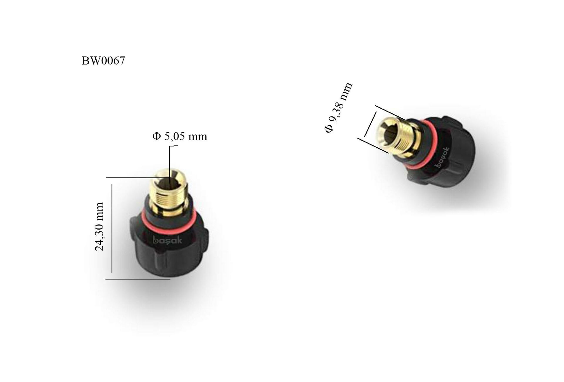 BW0067 Kısa Tig Tapası-Kep 17-18-26 Torçlar İçin 57Y04 Trafimet