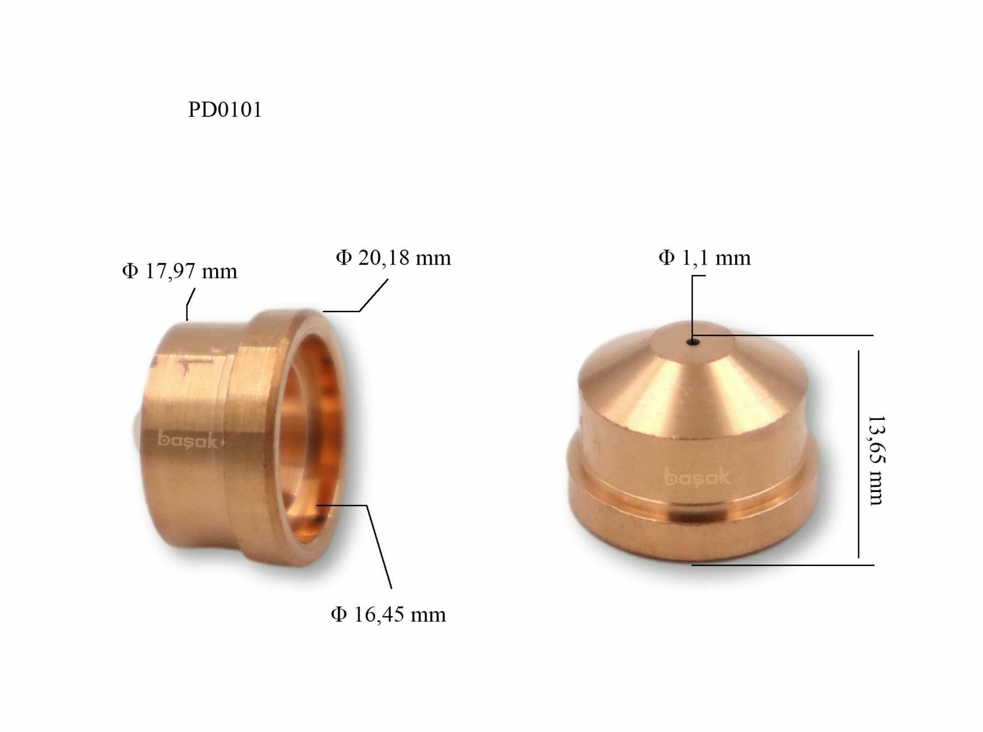 Trafimet A101-A141 1,1mm Plazma Kesim Memesi  PD0101-11