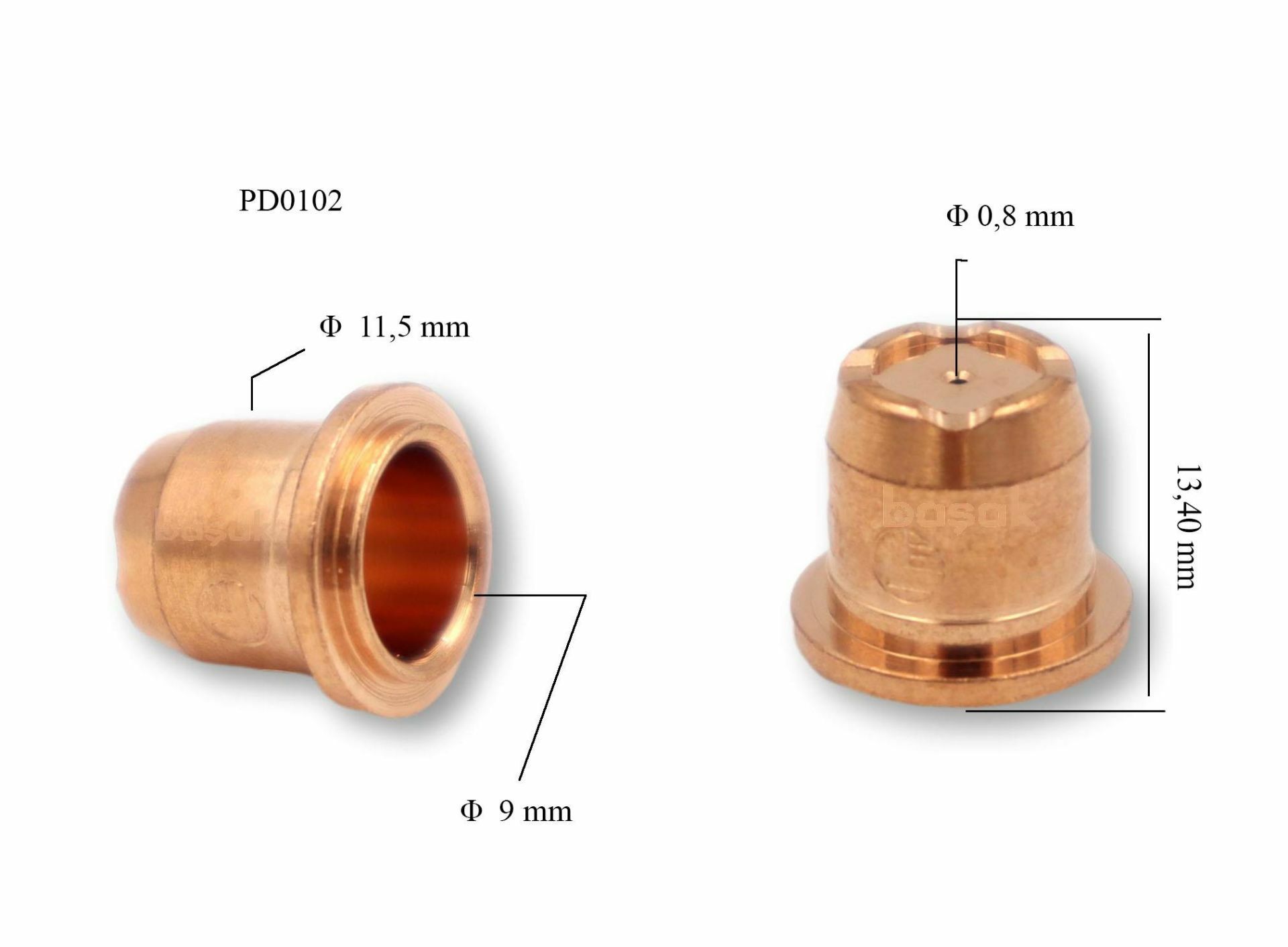 Trafimet S 45 0,8mm Plazma Kesim Memesi  PD0102-08