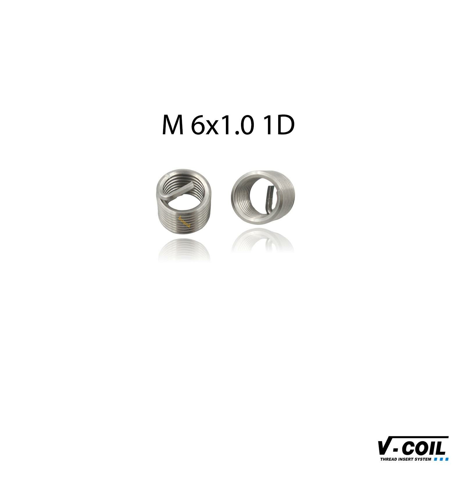 V-Coil M 6x1,0 Tırnaklı 1,0D Helicoil Yay İnox (1 Adet) 07209