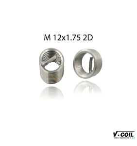 V-Coil M 12x1,75 Tırnaklı 2,0D Helicoil Yay İnox (1 Adet) 07421