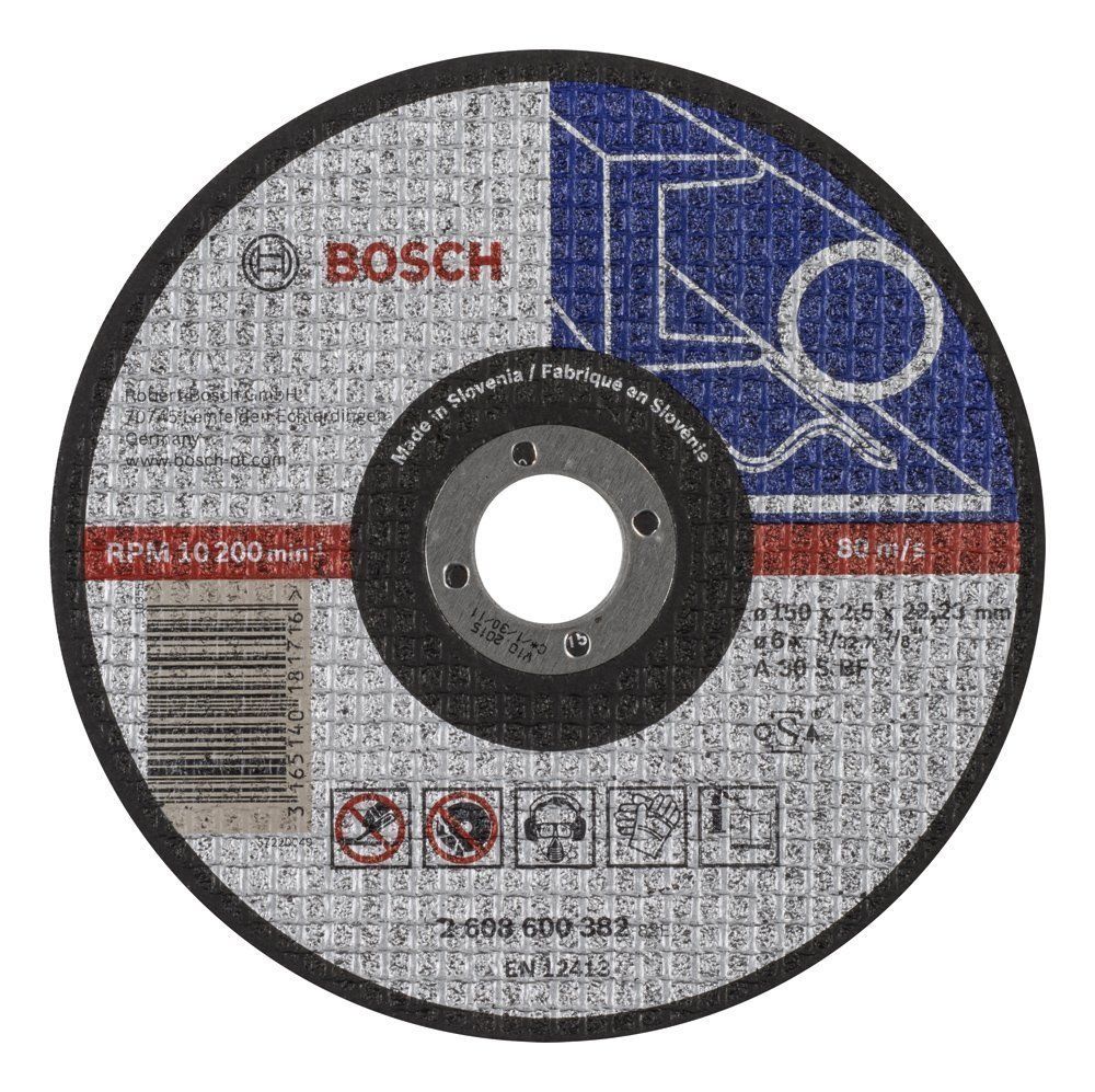 Bosch 150 x 2,5 mm Metal Kesme Taşı Expert Düz 2608600382