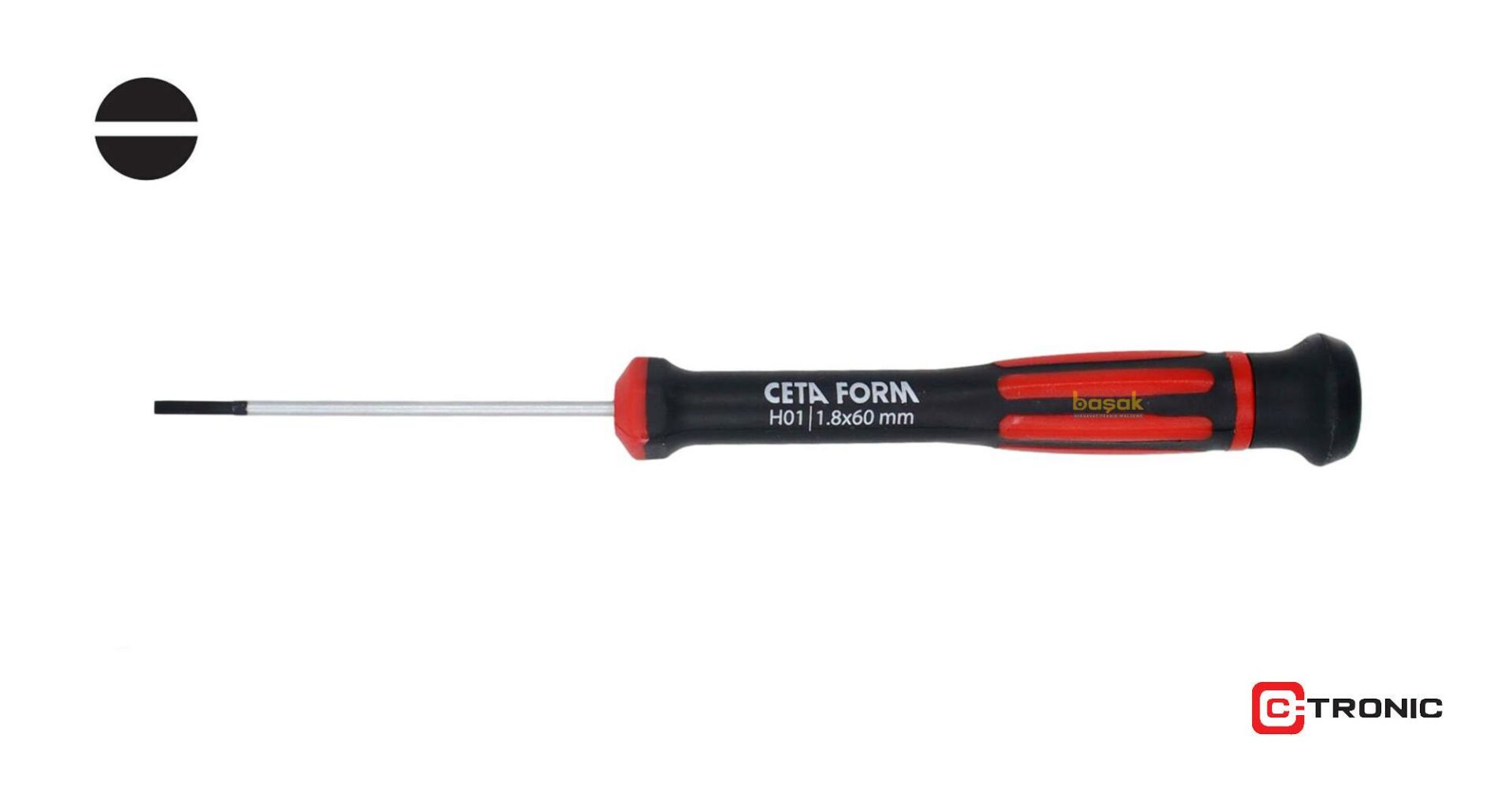 Ceta Form 1,8 x 60 mm Elektronikçi Düz Tornavida H01-18-060
