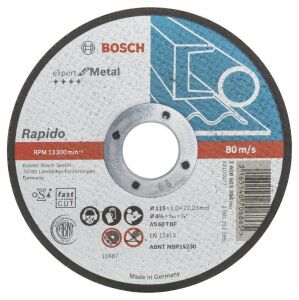 Bosch 115x1 mm Expert Metal Kesme Taşı Rapido Düz 2608603394