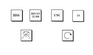 MTE UNC 1/4 Pafta Normal Vidalı HSS DIN 223/B