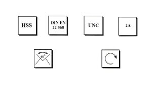 MTE UNC 3/8 Pafta Normal Vidalı HSS DIN 223/B