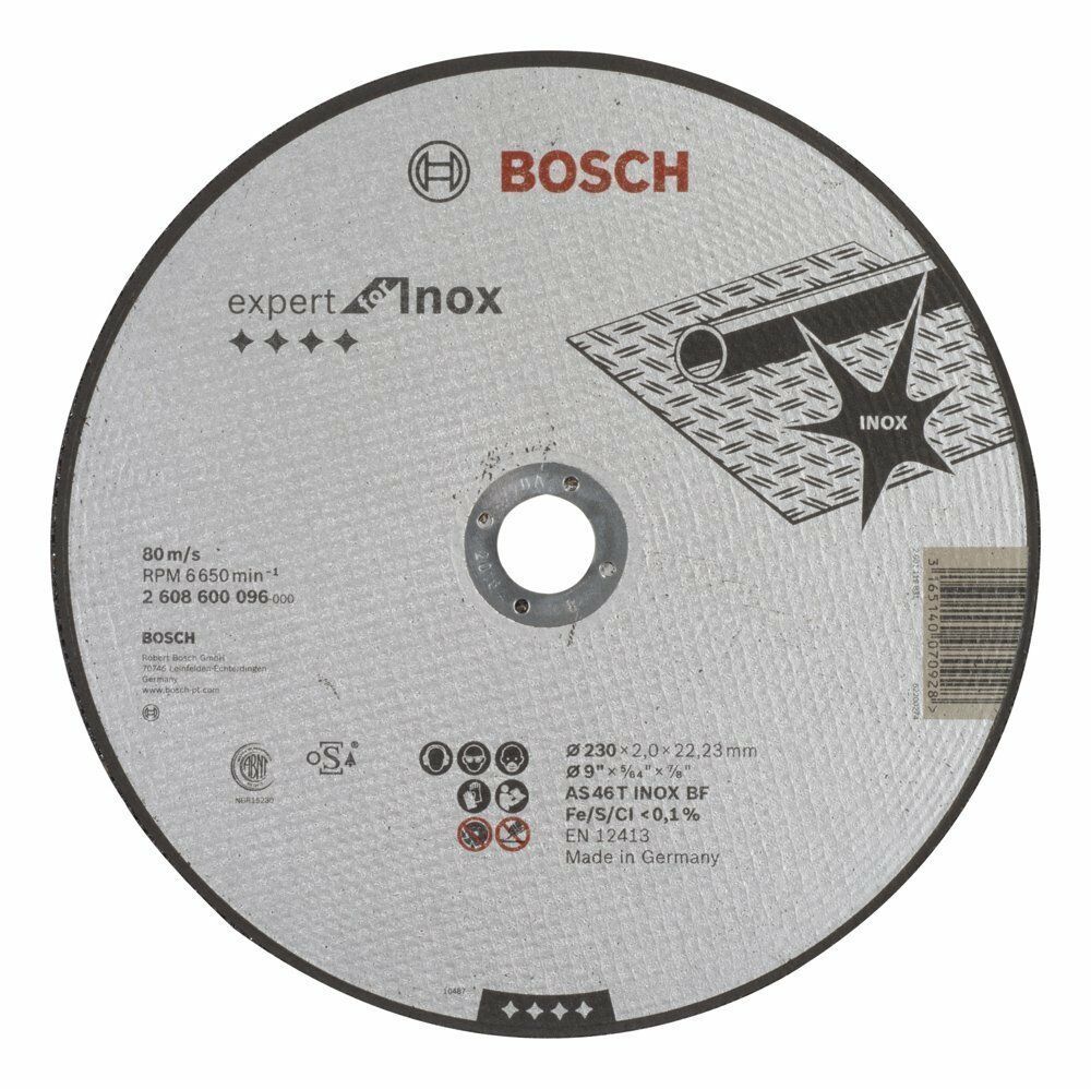 Bosch 230x2 mm Expert Inox Kesme Taşı Düz 2608600096