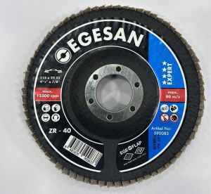 Egesan Paslanmaz Flap Disk Expert 115mm ZR 40 Kum