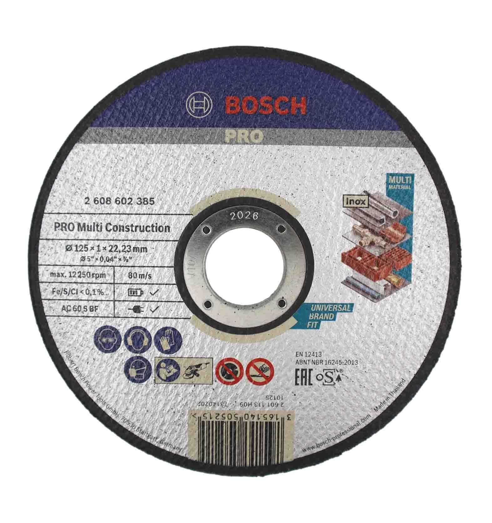 Bosch 125x1 mm Rapido Çoklu Malzeme Kesme Taşı 2608602385
