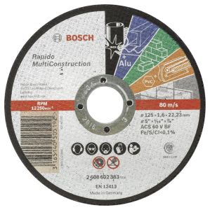 Bosch 125x1,6 mm Rapido Çoklu Malzeme Kesme Taşı 2608602383