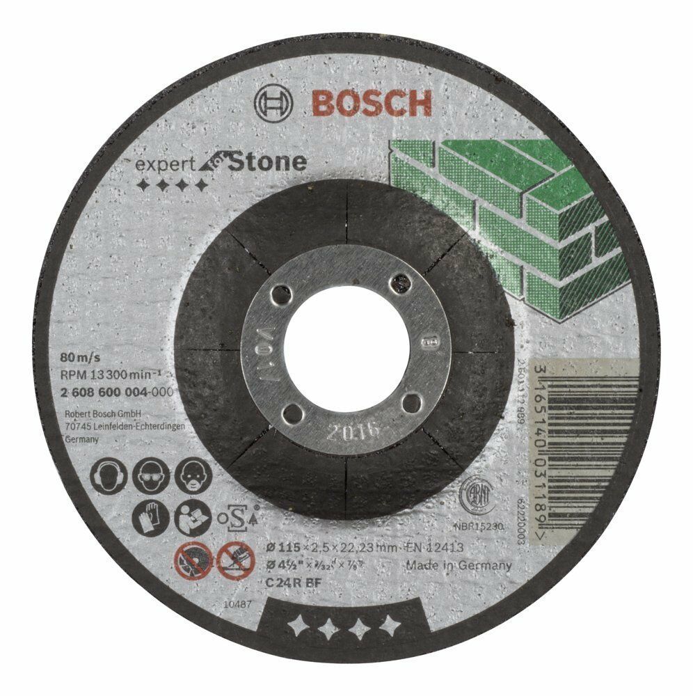 Bosch 115x2,5 mm Expert Taş-Mermer Kesme Taşı Bombeli 2608600004