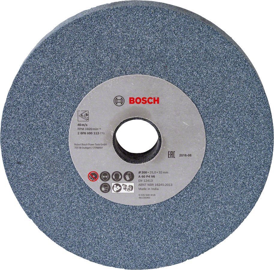 Bosch 200x25x32 mm Zımpara Taşı 60 Kum GSM 60-20 için 2608600112