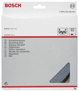 Bosch 200x25x32 mm Zımpara Taşı 60 Kum GSM 60-20 için 2608600112