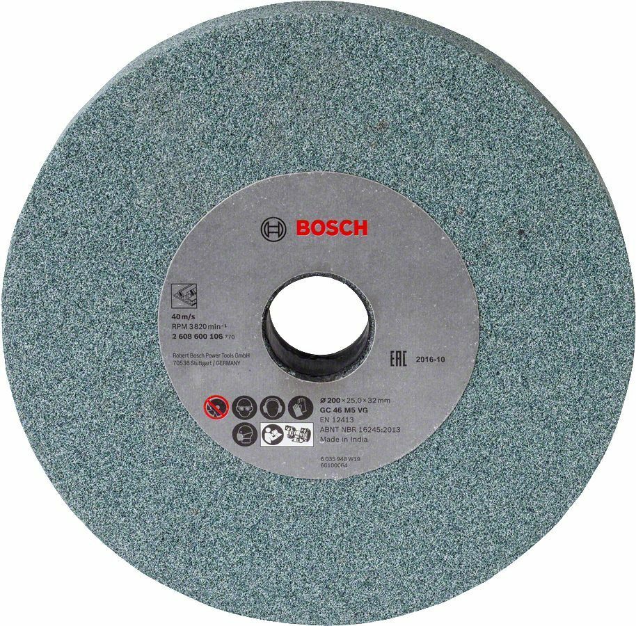 Bosch 200x25x32 mm Zımpara Taşı 46 Kum GBG 60-20 için 2608600106