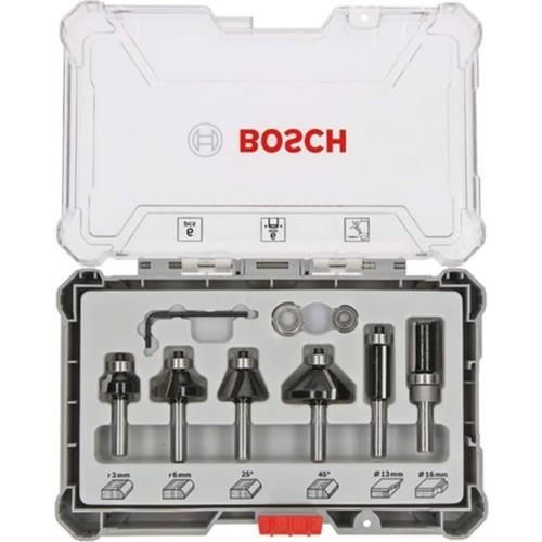 Bosch Freze Seti 6 Parça Karışık 8 mm (Pro) 2607017469