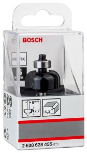 Bosch 6mm Şaftlı Dayamaklı Fitil Freze Ucu 6*25,4*54 2608628455