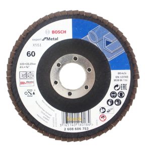 Bosch 115 mm 60 Kum X551 Expert İnox-Metal Flap Disk 2608606753
