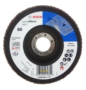 Bosch 125 mm 60 Kum X551 Expert İnox-Metal Flap Disk 2608606717
