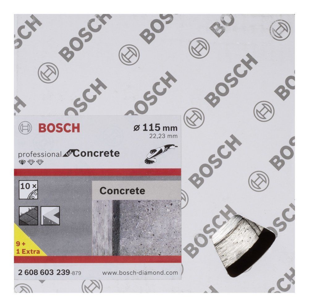 Bosch 9+1 Eko. Paket 115 mm  Elmas Beton Kesme Diski 2608603239