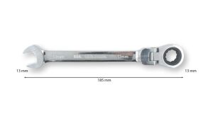 Ceta Form 13 mm Mafsallı Cırcırlı Kombine Anahtar B06-13