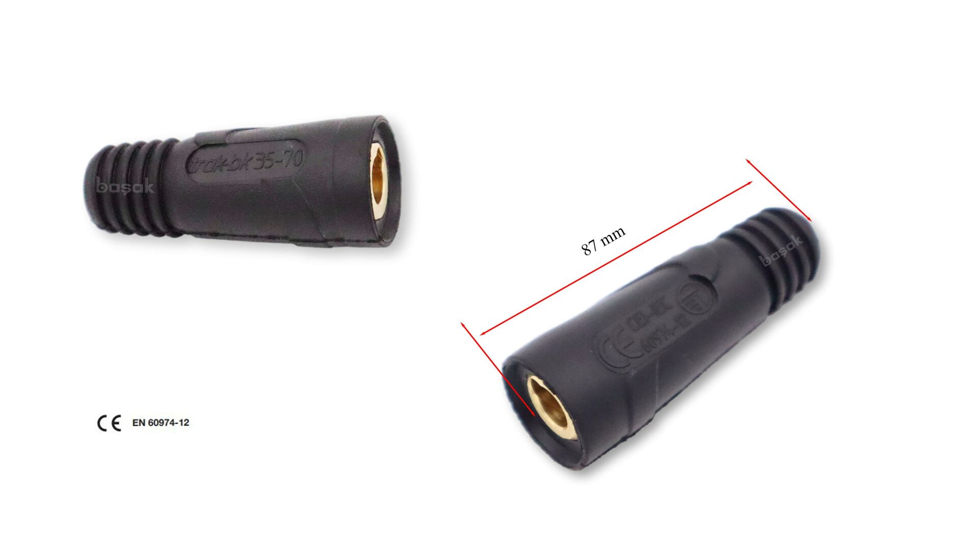 CX0042 35-70 mm² Kaynak Makinesi Kablo Bağlantı Fişi (Soketi) Dişi Trafimet