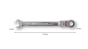 Ceta Form 12 mm Mafsallı Cırcırlı Kombine Anahtar B06-12