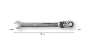 Ceta Form 11 mm Mafsallı Cırcırlı Kombine Anahtar B06-11