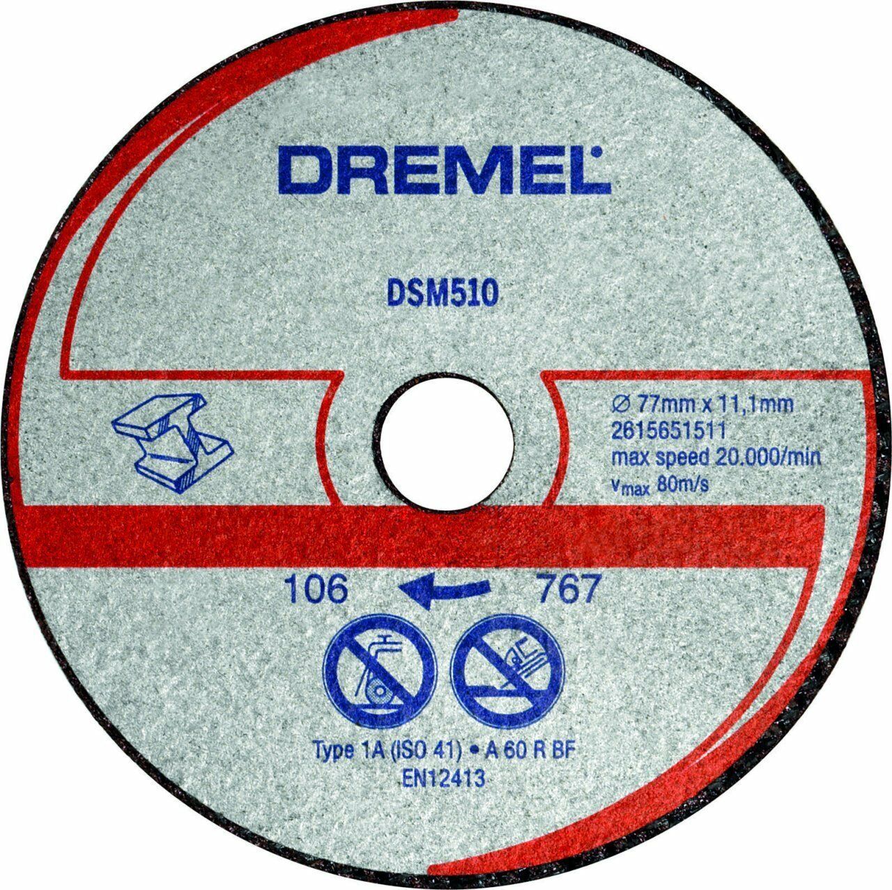 DREMEL DSM510 Metal ve Plastik Kesme Diski DSM20 İçin