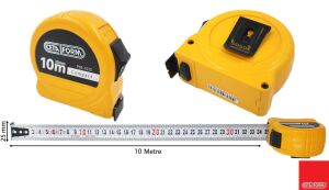 Ceta Form 10 mt x 25 mm Compact Şerit Metre P05-1025