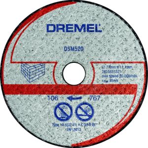 DREMEL DSM520 Duvar Kesme Diski DSM20 İçin