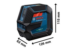 Bosch GLL 2-15 G Çapraz Çizgi Lazeri + LB10 Lazerli Hizalama 0601063W00