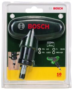 Bosch 10 Parça Cırcırlı Cep Tornavidası 2607019510