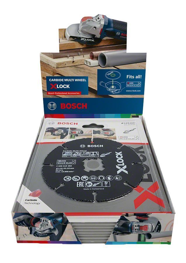 Bosch X-LOCK Carbide Multi Wheel 115 mm 10'lu 2608619368