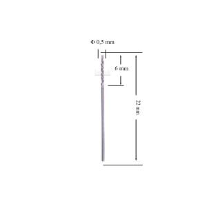 MTE 0,5 mm Taşlanmış Metal Matkap Ucu HSS DIN 338