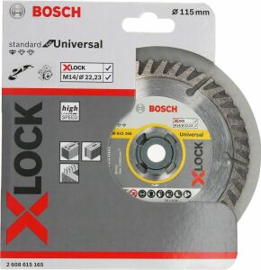 Bosch X-LOCK 115 mm Genel Yapı Malz. için Elmas Kesme 2608615165